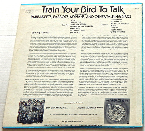 Unknown Artist - Train Your Bird To Talk