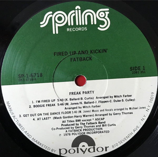 Fired Up 'N' Kickin' - secondary