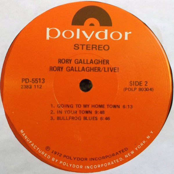 Rory Gallagher Live! - secondary