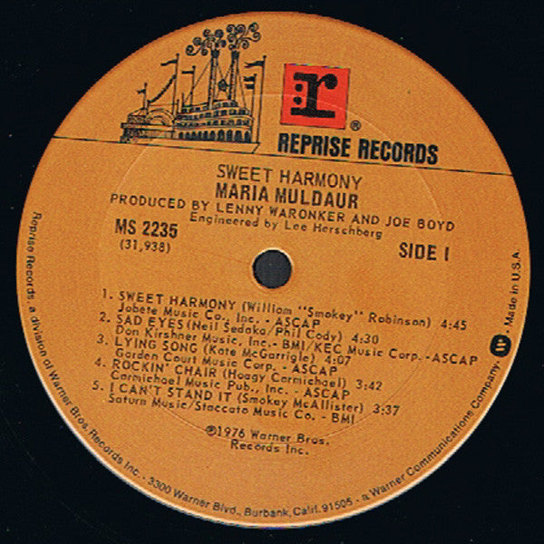 Maria Muldaur - Sweet Harmony