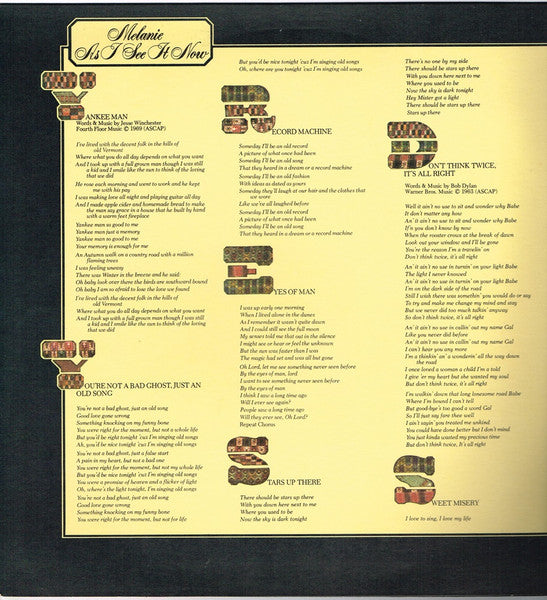 As I See It Now - secondary