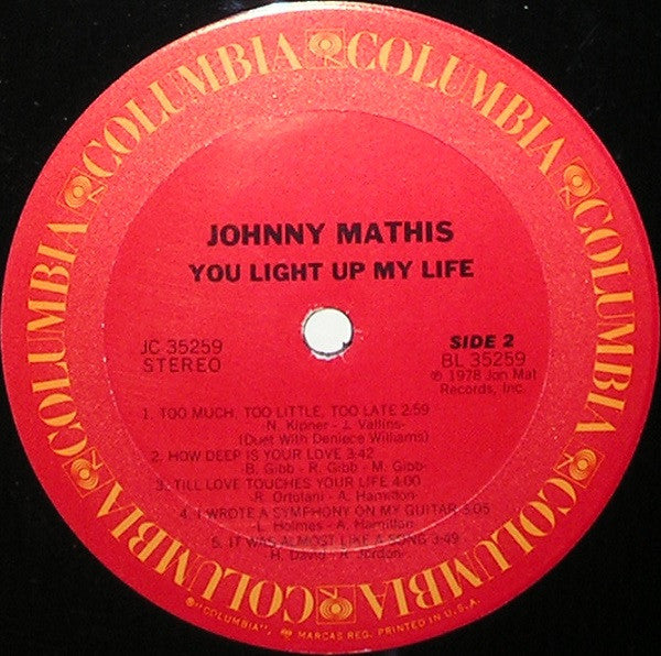 Johnny Mathis - You Light Up My Life