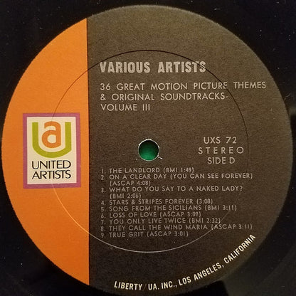 36 Great Motion Picture Themes And Original Soundtracks: Volume 3 - secondary