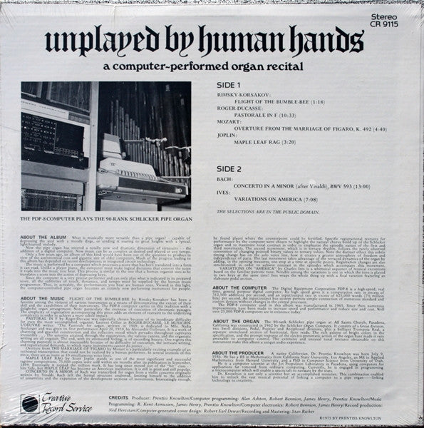 Unplayed By Human Hands - secondary