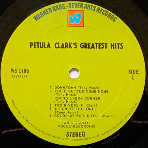 Petula Clark's Greatest Hits, Vol. 1 - secondary