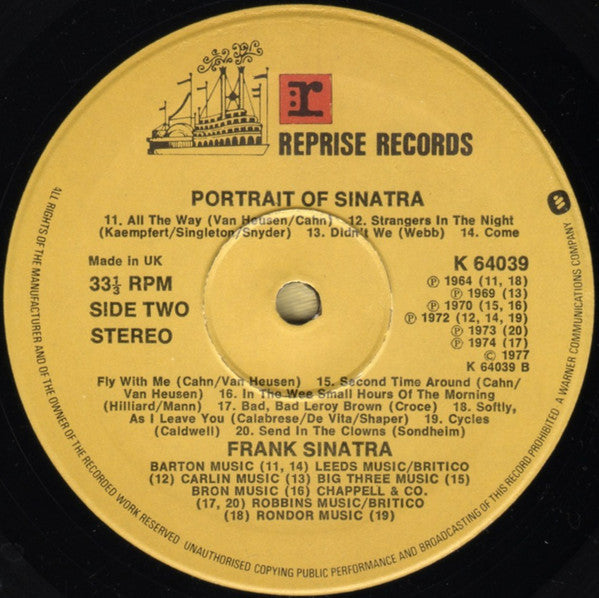 Portrait Of Sinatra: Forty Songs From The Life Of A Man - secondary