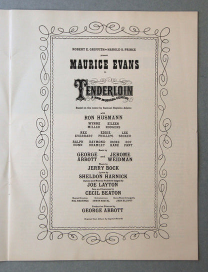 Jerry Bock, Sheldon Harnick, Various - Tenderloin - A New Musical Comedy (Original Broadway Cast Album)