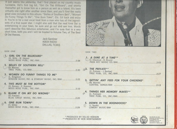 Del Reeves - The Best Of Del Reeves