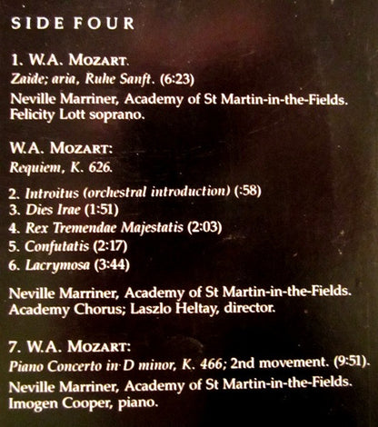 Sir Neville Marriner, The Academy Of St. Martin-in-the-Fields - Amadeus (Original Soundtrack Recording)