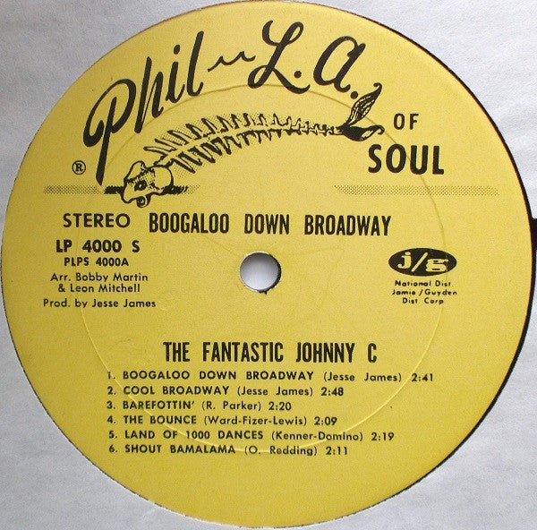 The Fantastic Johnny C - Boogaloo Down Broadway