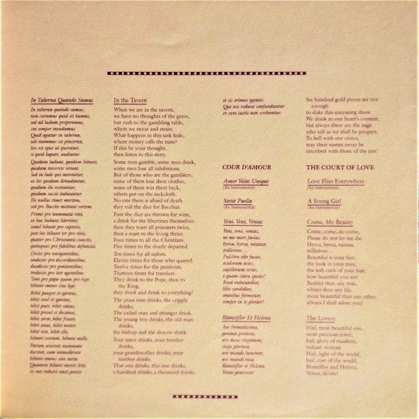 Carmina Burana - secondary