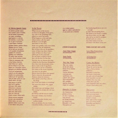 Carmina Burana - secondary