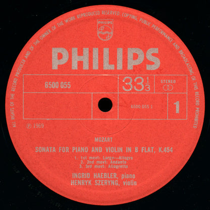 Sonatas For Piano And Violin K. 454, K. 481 - secondary