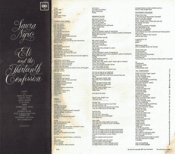 Laura Nyro - Eli And The Thirteenth Confession
