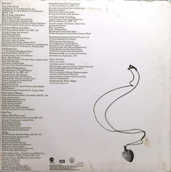 Heart Like A Wheel - secondary