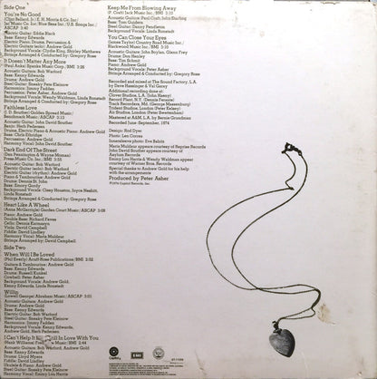 Heart Like A Wheel - secondary