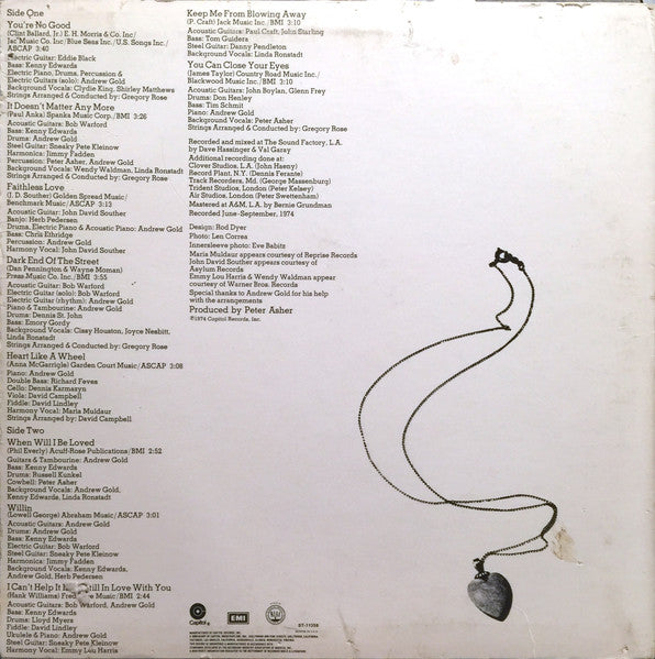 Heart Like A Wheel - secondary