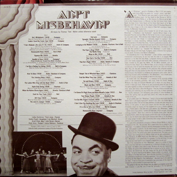 Ain't Misbehavin': The New Fats Waller Musical Show - secondary