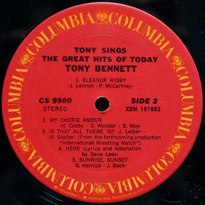 Tony Bennett - Tony Sings The Great Hits Of Today