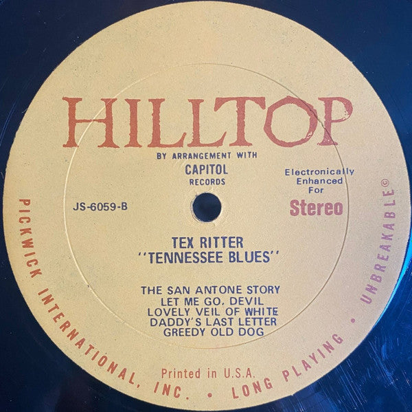 Tex Ritter - Tennessee Blues