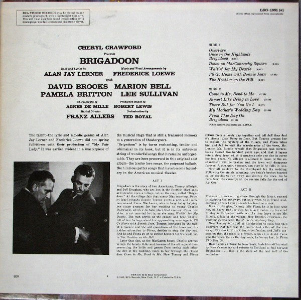 Lerner & Loewe - Brigadoon - An Original Cast Recording