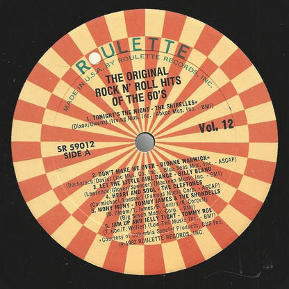 The Original Rock N' Roll Hits Of The 60's Vol. 12 - secondary