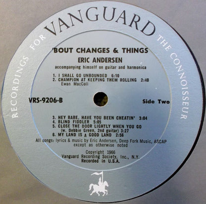 Eric Andersen - 'Bout Changes & Things