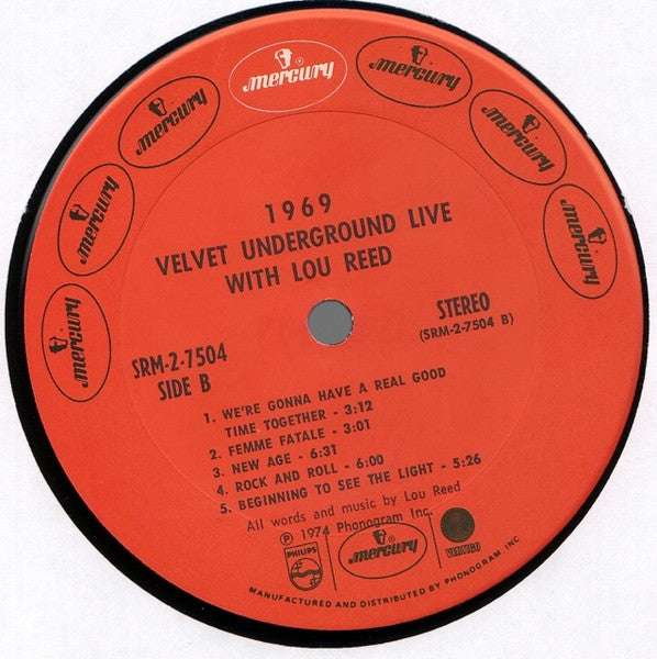 1969 Velvet Underground Live With Lou Reed - secondary