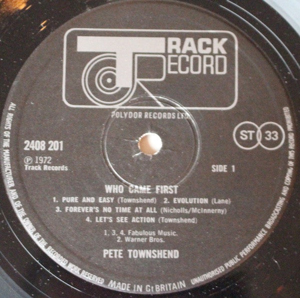 Who Came First - secondary