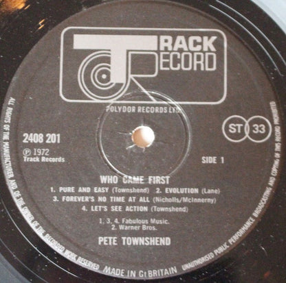 Who Came First - secondary