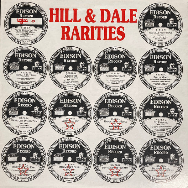 Hill & Dale Rarities - A Brief History Of Edison Recordings - primary