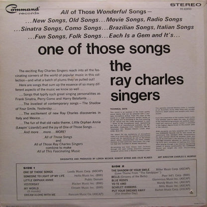 The Ray Charles Singers - One Of Those Songs