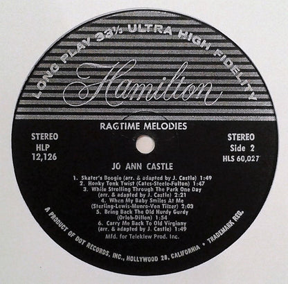 Ragtime Melodies - secondary