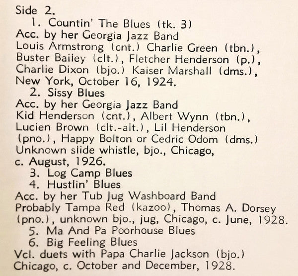 Oh My Babe Blues (1924-1928) Volume 2 - secondary