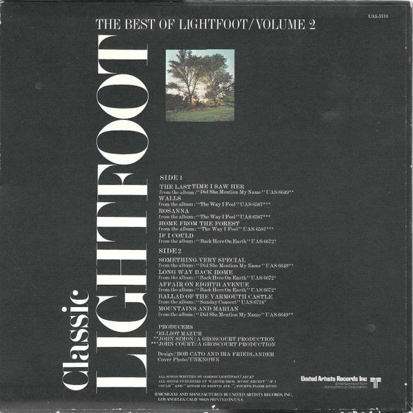 Classic Lightfoot (The Best Of Lightfoot / Volume 2) - secondary