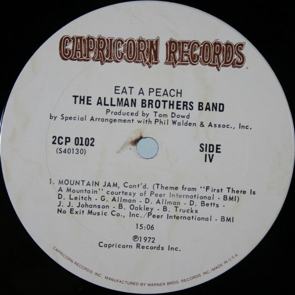 The Allman Brothers Band - Eat A Peach