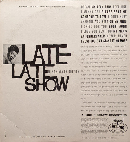 Late Late Show - secondary
