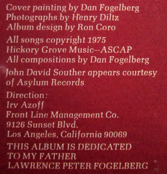 Dan Fogelberg - Captured Angel