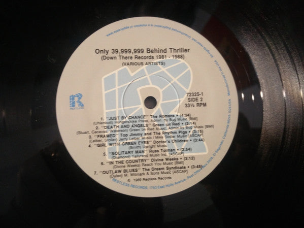 Various - Only 39,999,999 Behind "Thriller" - Down There Records 1981-1988