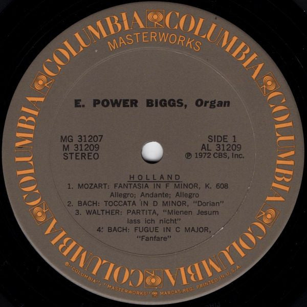 E. Power Biggs - 24 Historic Organs In 8 Countries Covering 7 Centuries Of Music By 24 Composers