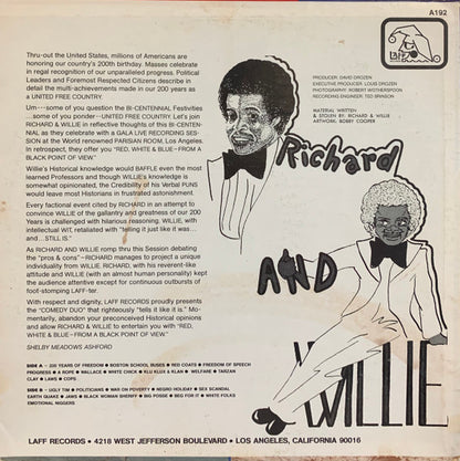Richard & Willie - Red White And Blue From A Black Point Of View