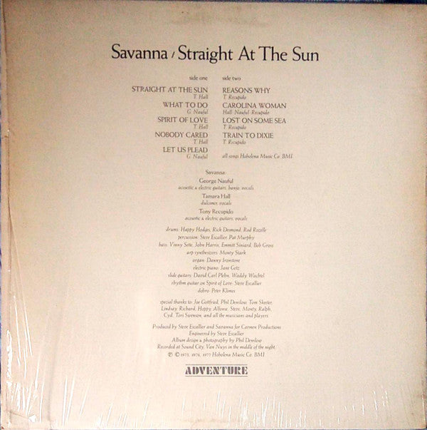 Savanna (12) - Straight At The Sun
