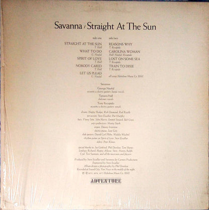 Savanna - Straight At The Sun