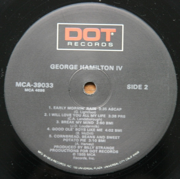 George Hamilton IV - secondary