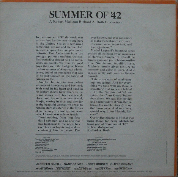 Michel Legrand - Summer Of '42