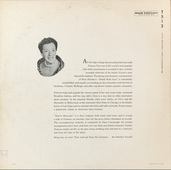 Frances Faye - No Reservations