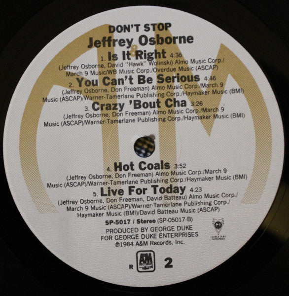 Don't Stop - secondary