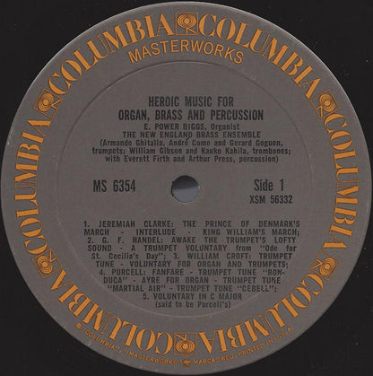 E. Power Biggs, New England Brass Ensemble - Heroic Music For Organ, Brass And Percussion