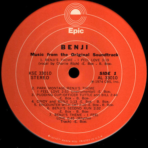 Euel Box - Benji (Music From The Original Soundtrack)