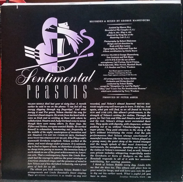 For Sentimental Reasons - secondary